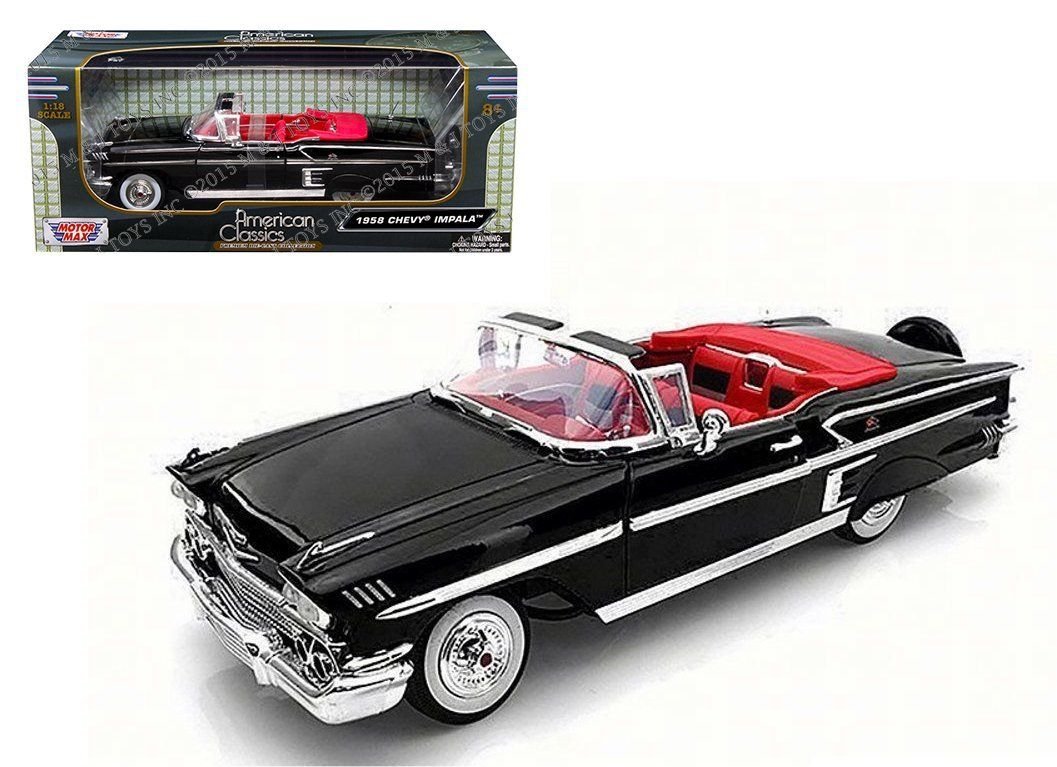 Amazon.com: MOTOR MAX 1:18 AMERICAN CLASSICS - 1958 CHEVROLET