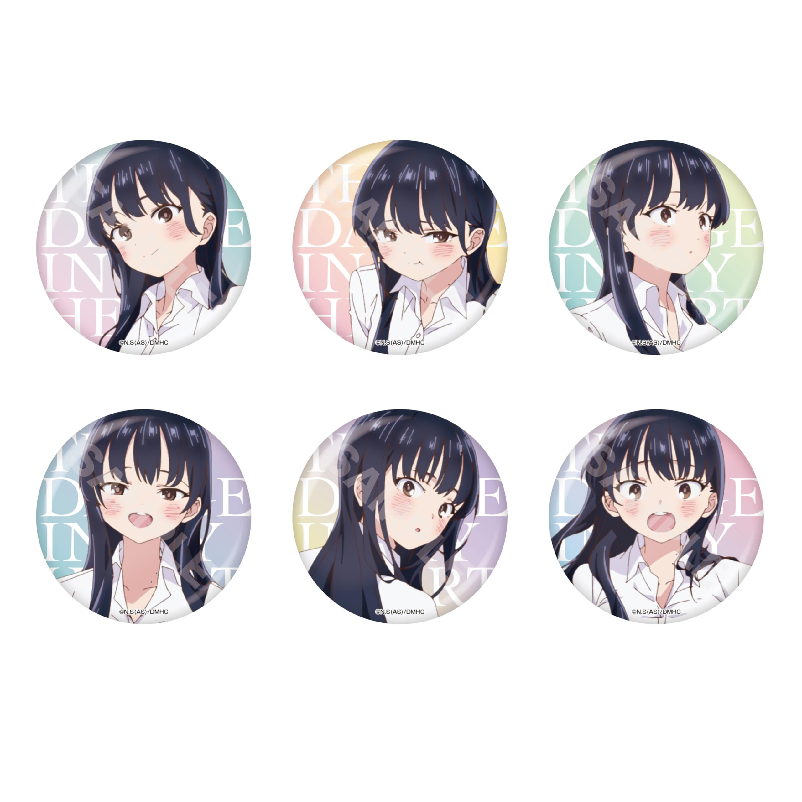 Amazon.co.jp: 僕の心のヤバイやつ メタリック缶バッジ 01 6個入りBOX