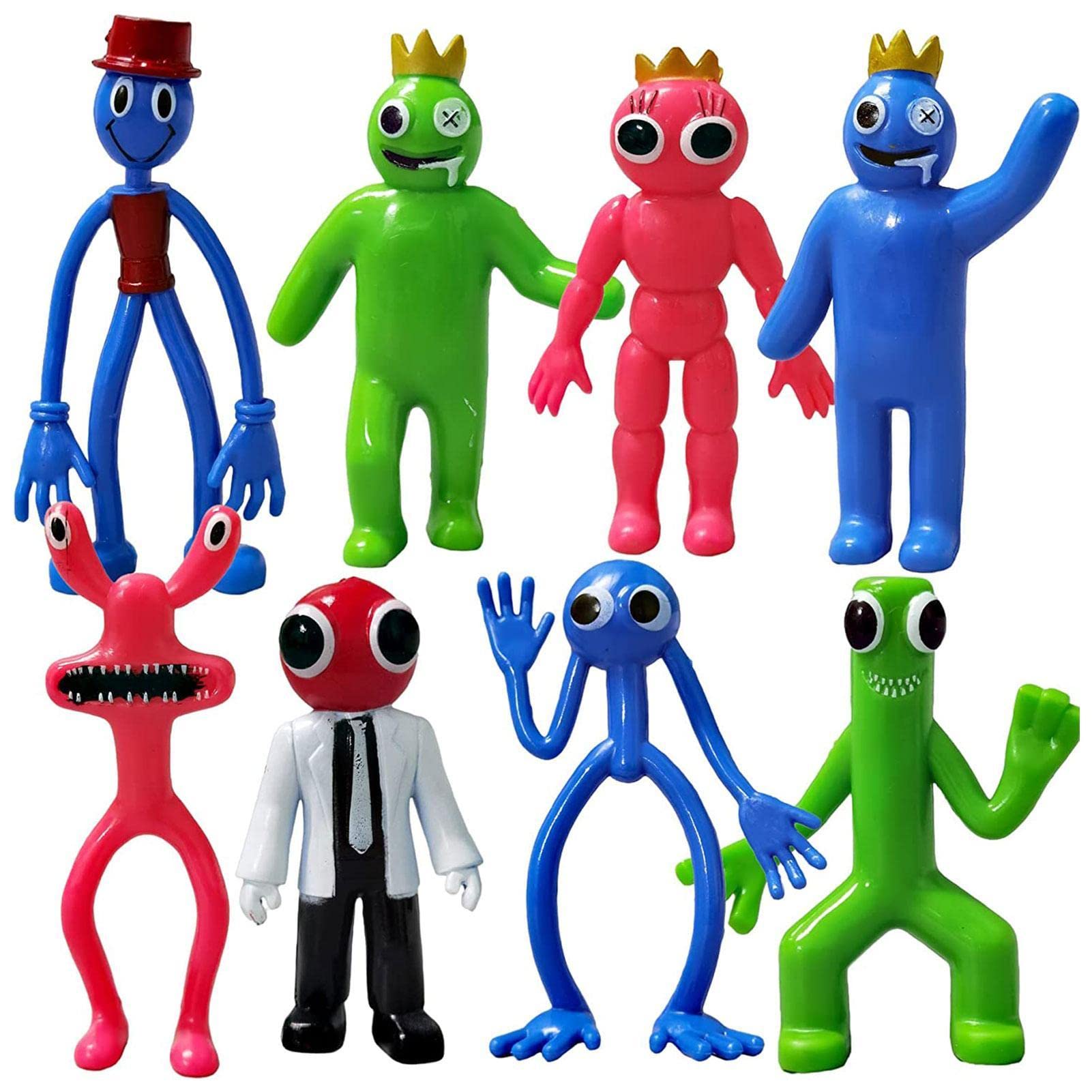 Amazon.co.jp: 8個 レインボーフレンズフィギュア レインボー