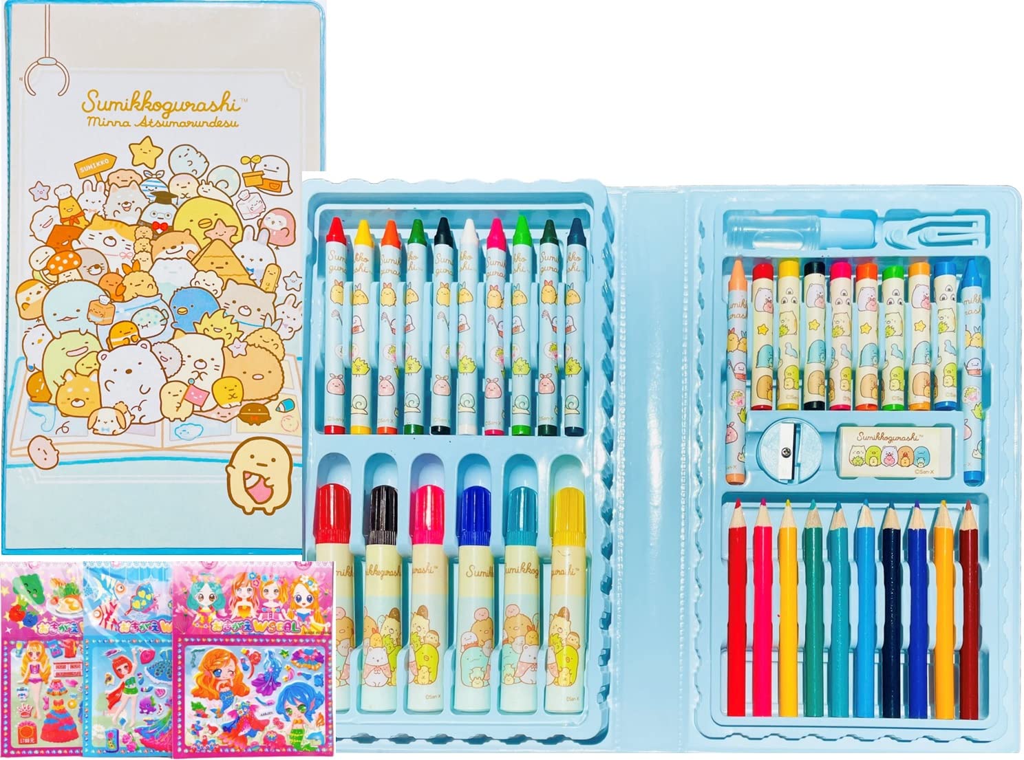 Amazon.co.jp: すみっコぐらし ブック型 文房具セット 42種類 お絵かき