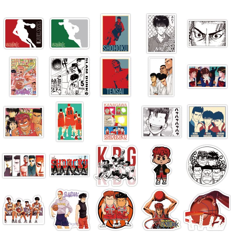 Amazon.co.jp: スラムダンク ステッカー 50枚セット Slam Dunk 流川楓