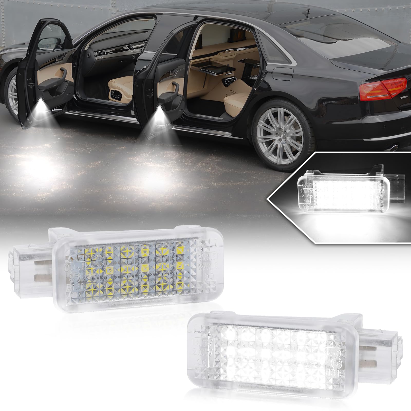 Amazon | NEIFILES アウディ A2 カーテシランプ A3/S3 ウェルカム