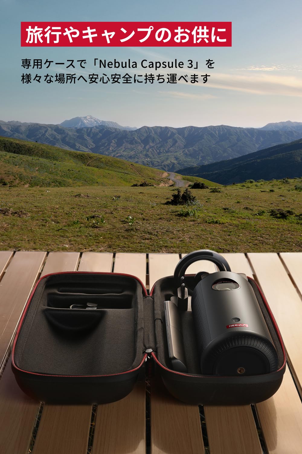 Amazon.co.jp: Anker Nebula Capsule 3 公式トラベルケース 対応機種