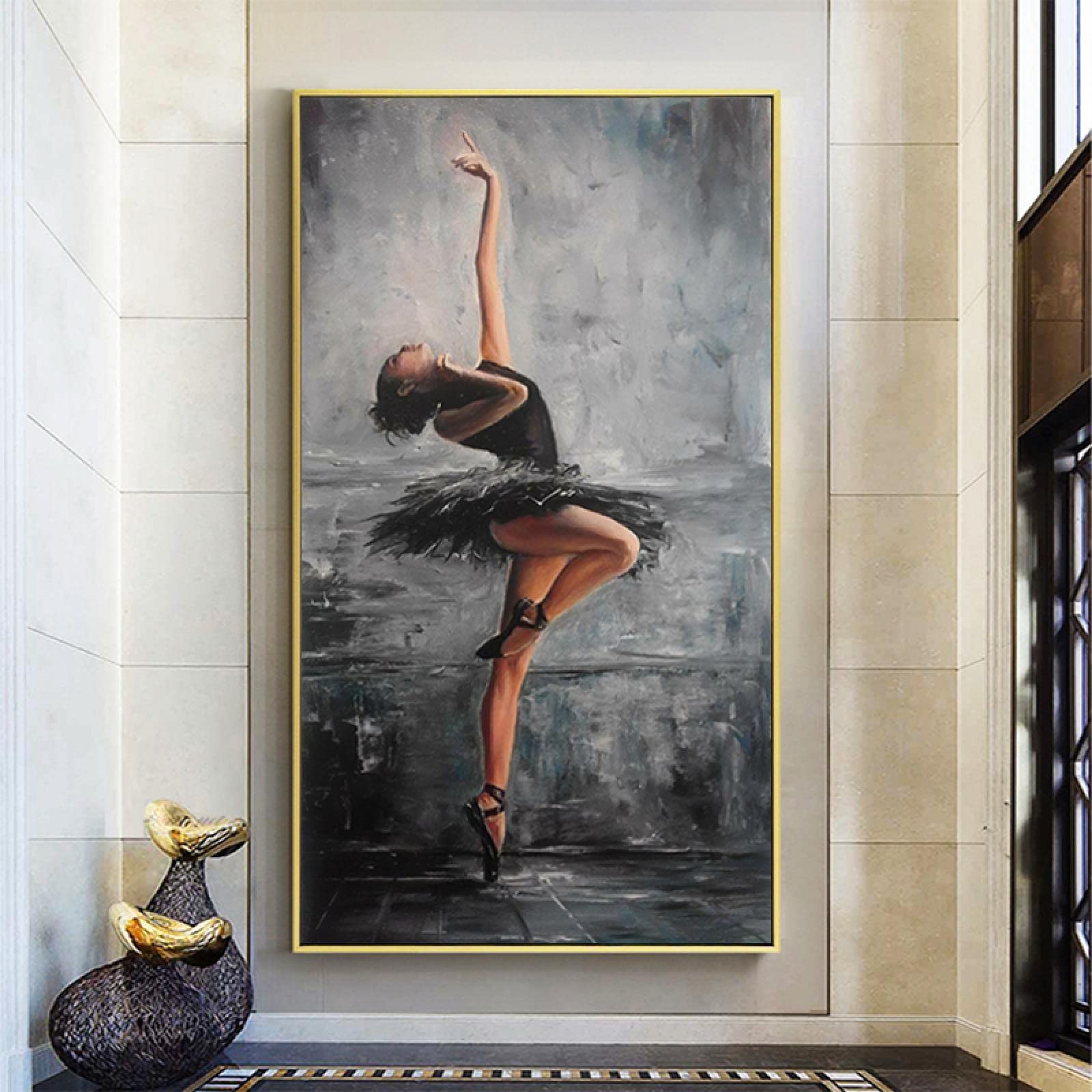 Amazon.co.jp: エレガントなバレエダンシングガール背景ポスター