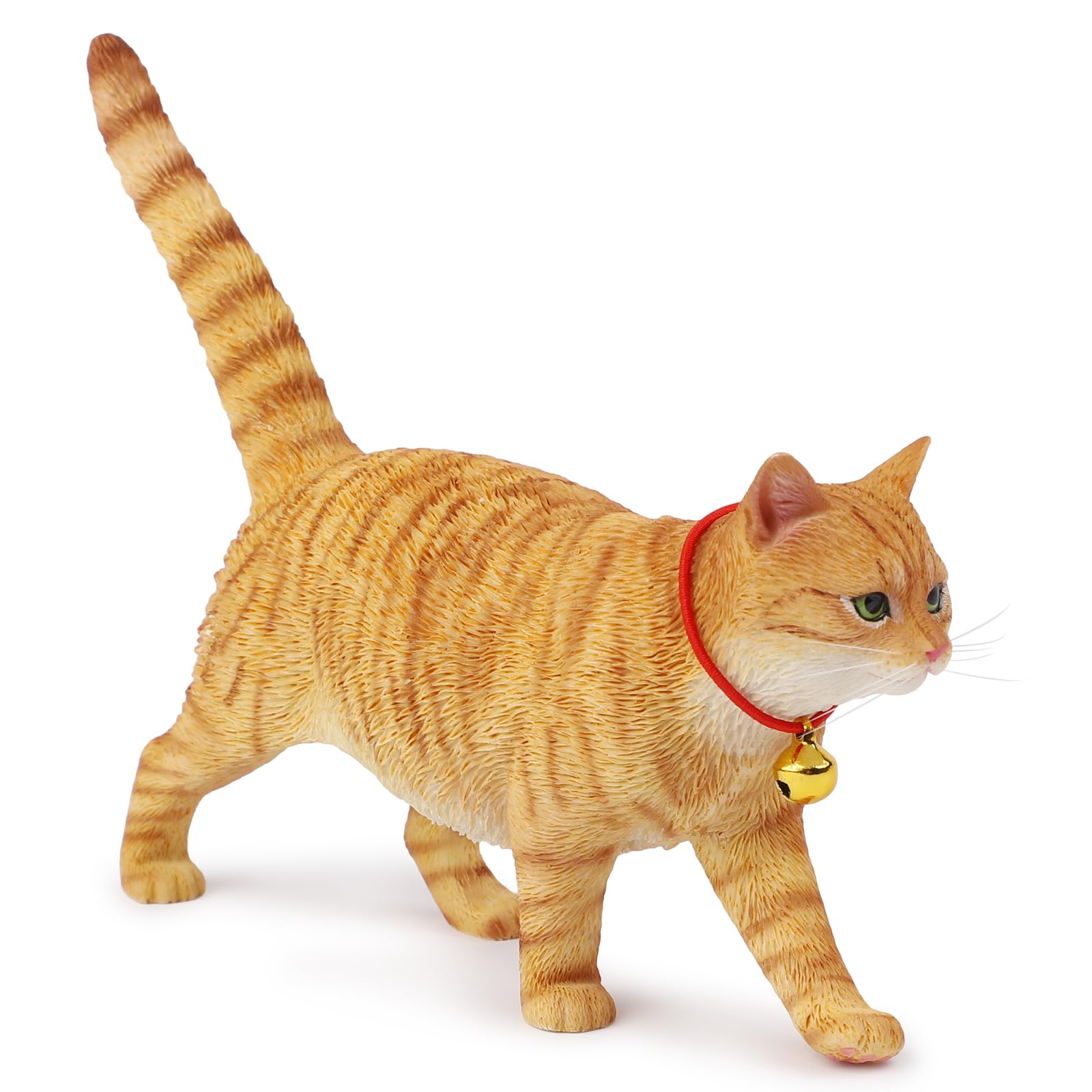 Amazon.co.jp: JXK 歩く猫のフィギュア 繊細な質感 レジン製猫