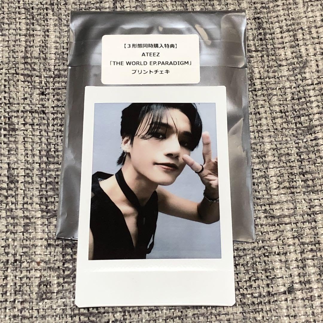 アチズ ATEEZ ヨサン サイン ポラロイド チェキ トレカ 미친폼 ateez