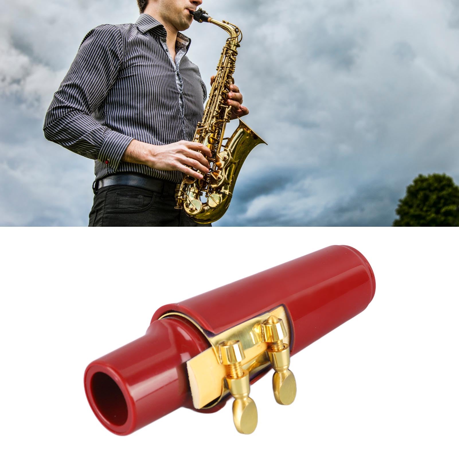 Amazon | アルトサックスマウスピースキット メタルリガチャー 2.5