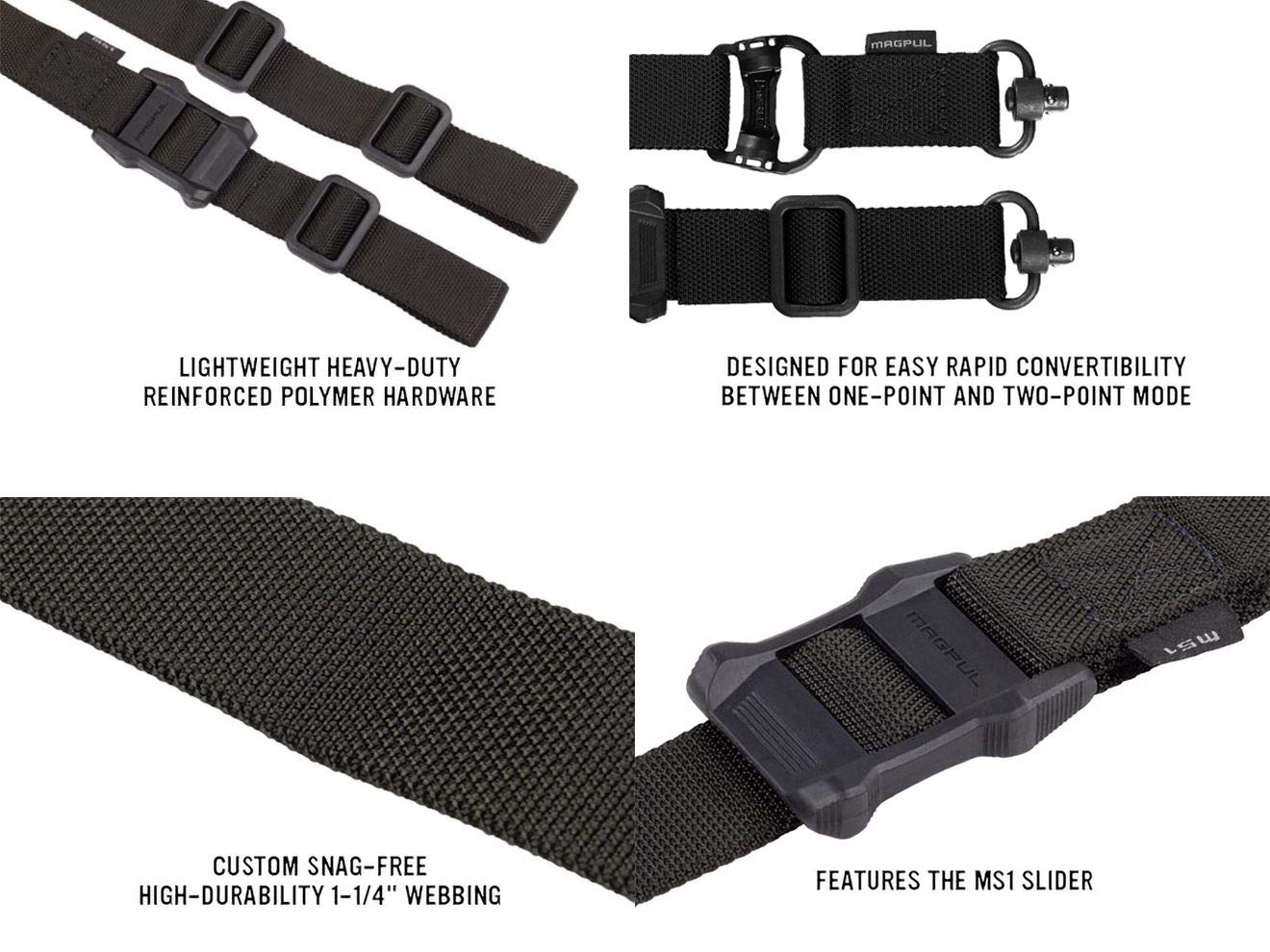 Amazon | MAGPUL MS4 デュアル QD GEN.2 スリング BK | エアガン用