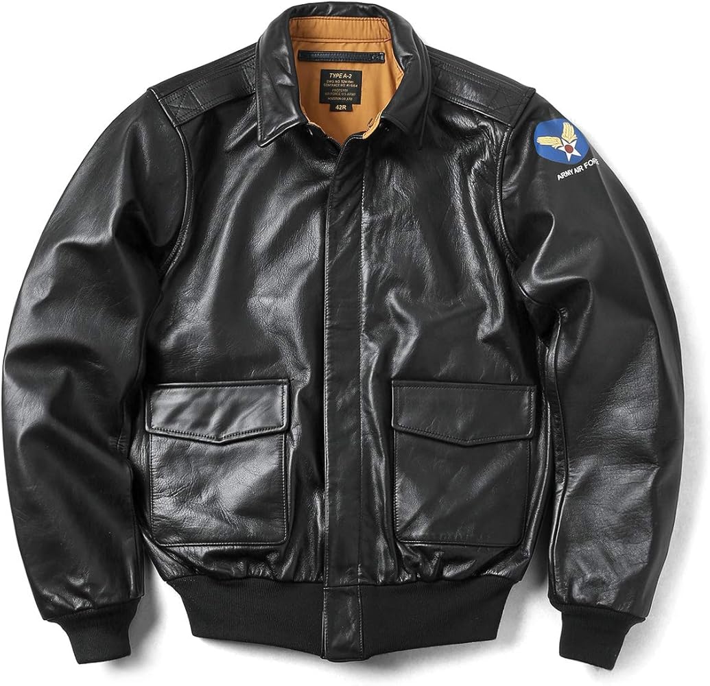 Amazon | [ヒューストン] 8173 A-2 レザー フライトジャケット(38（M