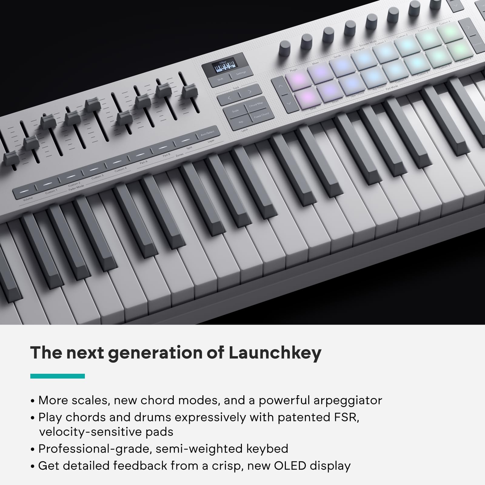 Amazon.co.jp: Novation Launchkey 49 ホワイト [MK4] – 49 セミ