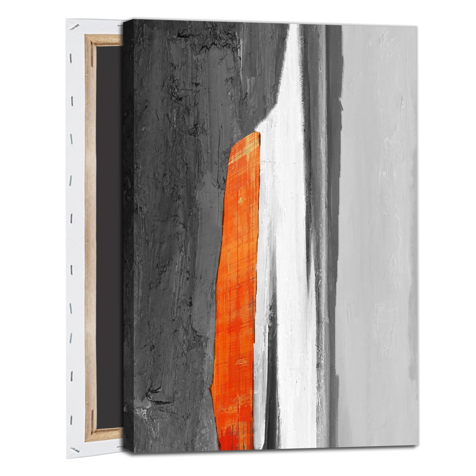 Amazon.co.jp: モダン 抽象 キャンバス ウォールアート オレンジ