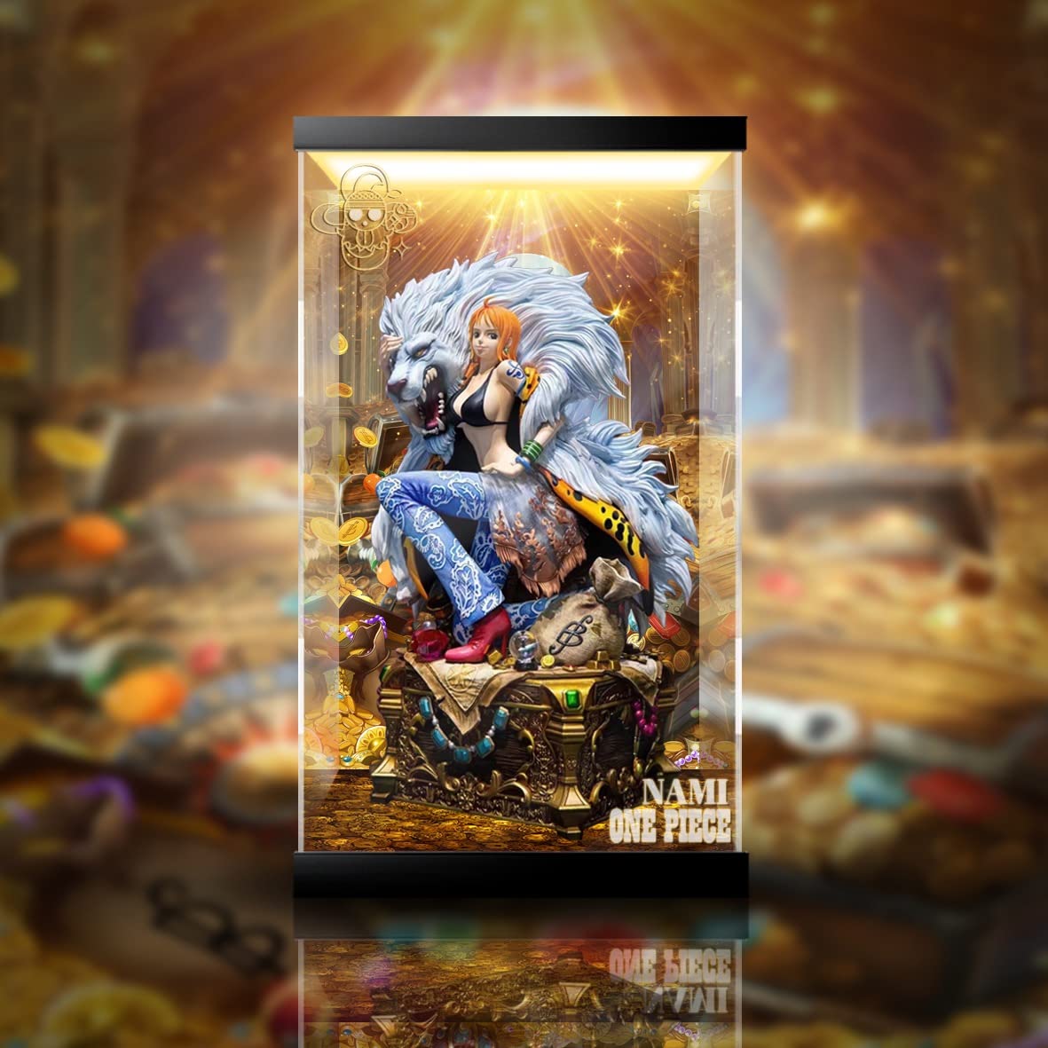 Amazon.co.jp: 専用 LED フィギュアケース ONEPIECE ナミ ログ