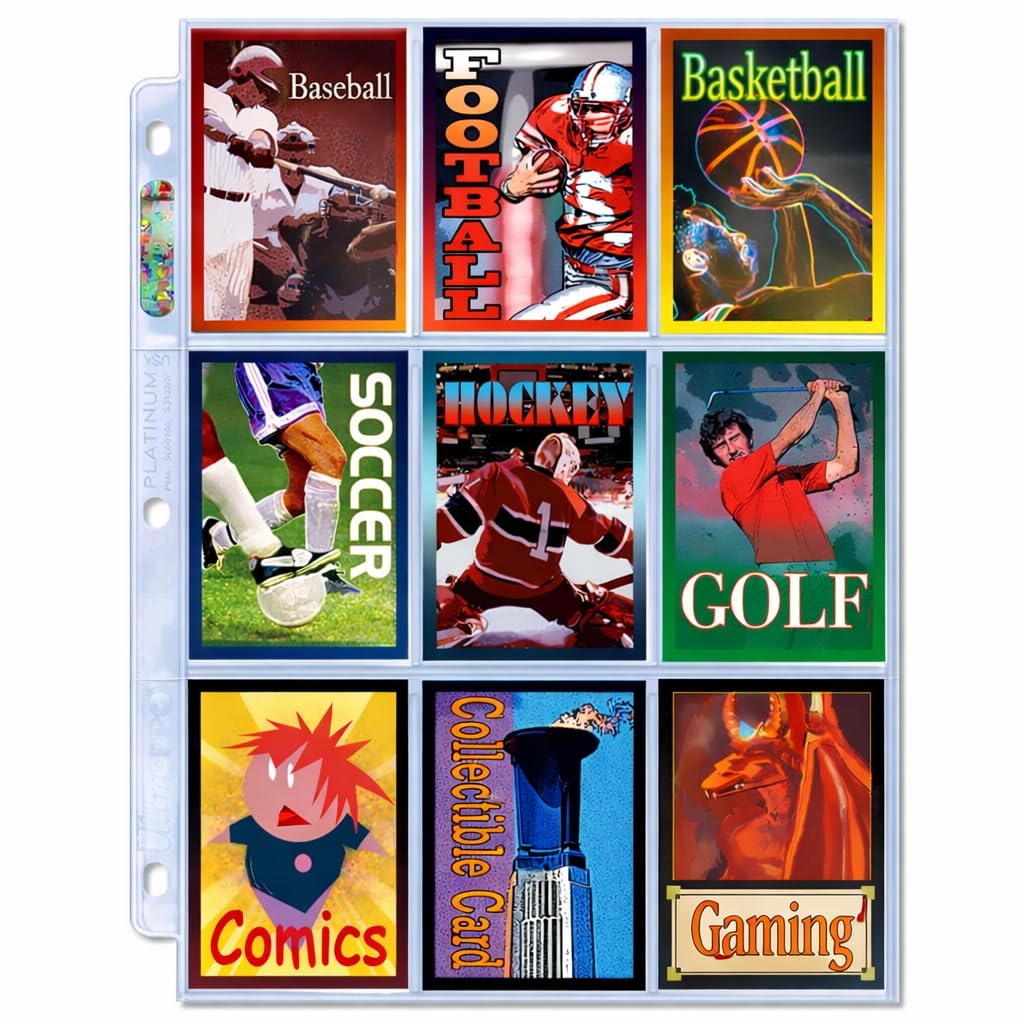 Amazon | ウルトラプロ 9ポケットページ トレカ用 (2.5×3.5 inch) 3穴