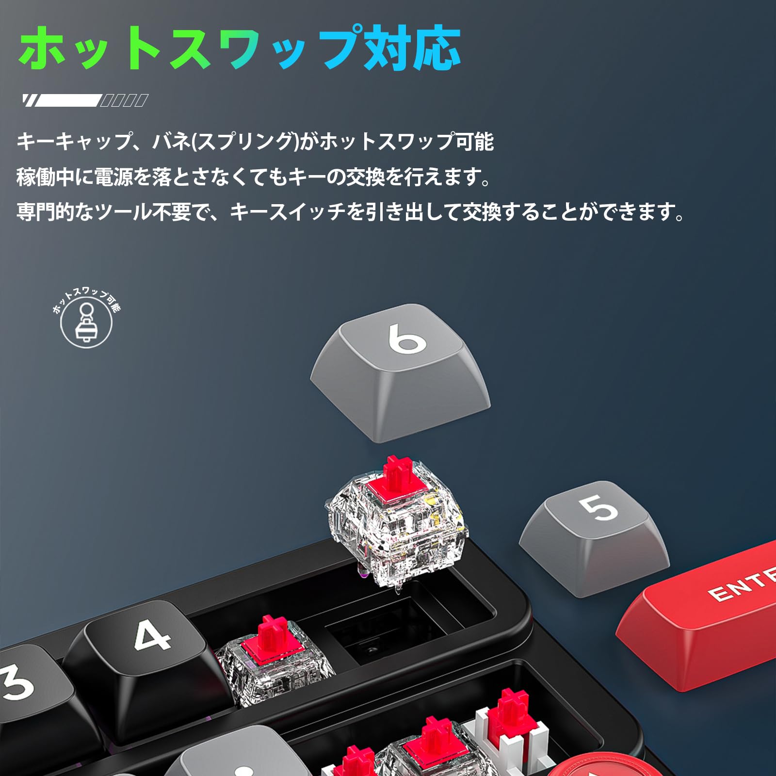 Amazon | テンキー メカニカル 19ボタン ゲーミング テンキー 数字