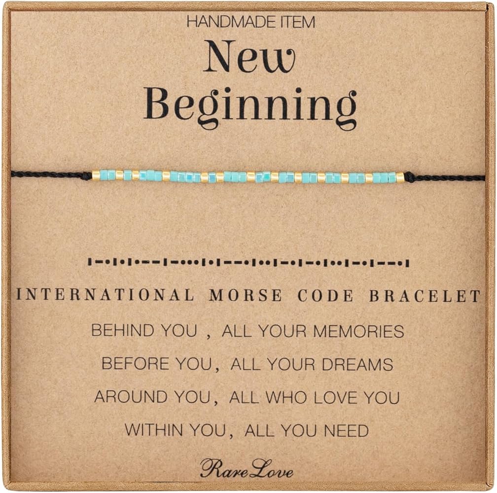 Amazon.com: RareLove New Beginning Gifts for Women Morse Code