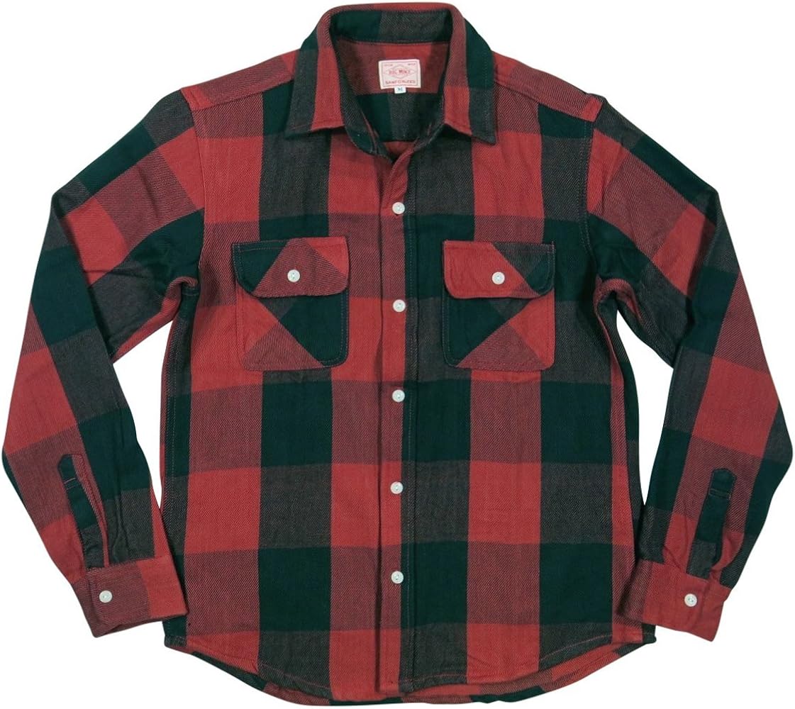 Amazon | [ビッグマイク] 復刻 長袖 バッファローチェック ヘビー
