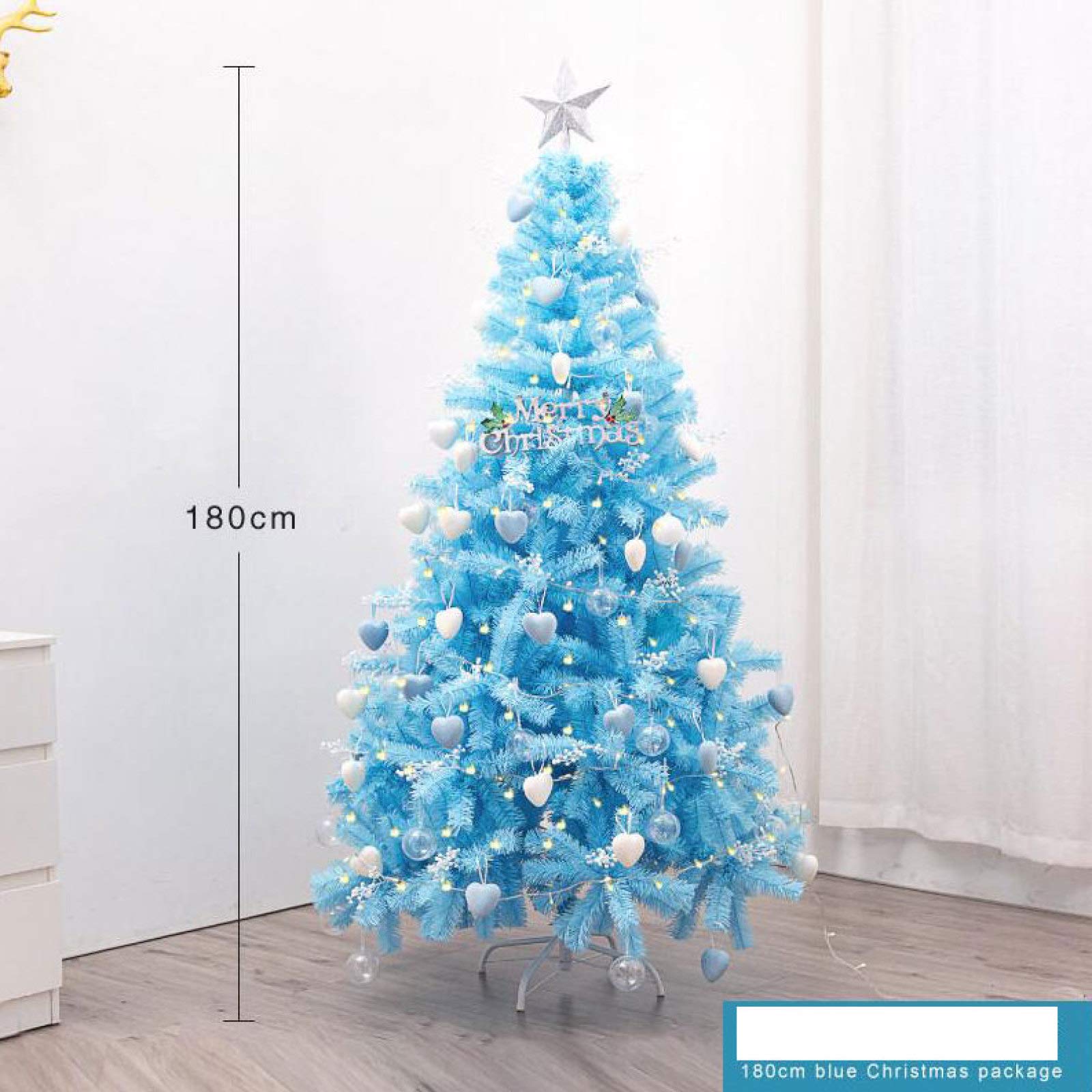 Amazon.co.jp: 700本の枝がある6フィートの人工クリスマスツリー、発光