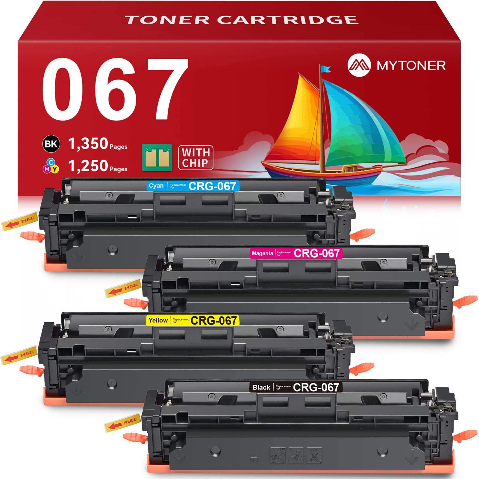 Amazon.co.jp: MYTONER 067 067H トナーカートリッジセット Canon 067