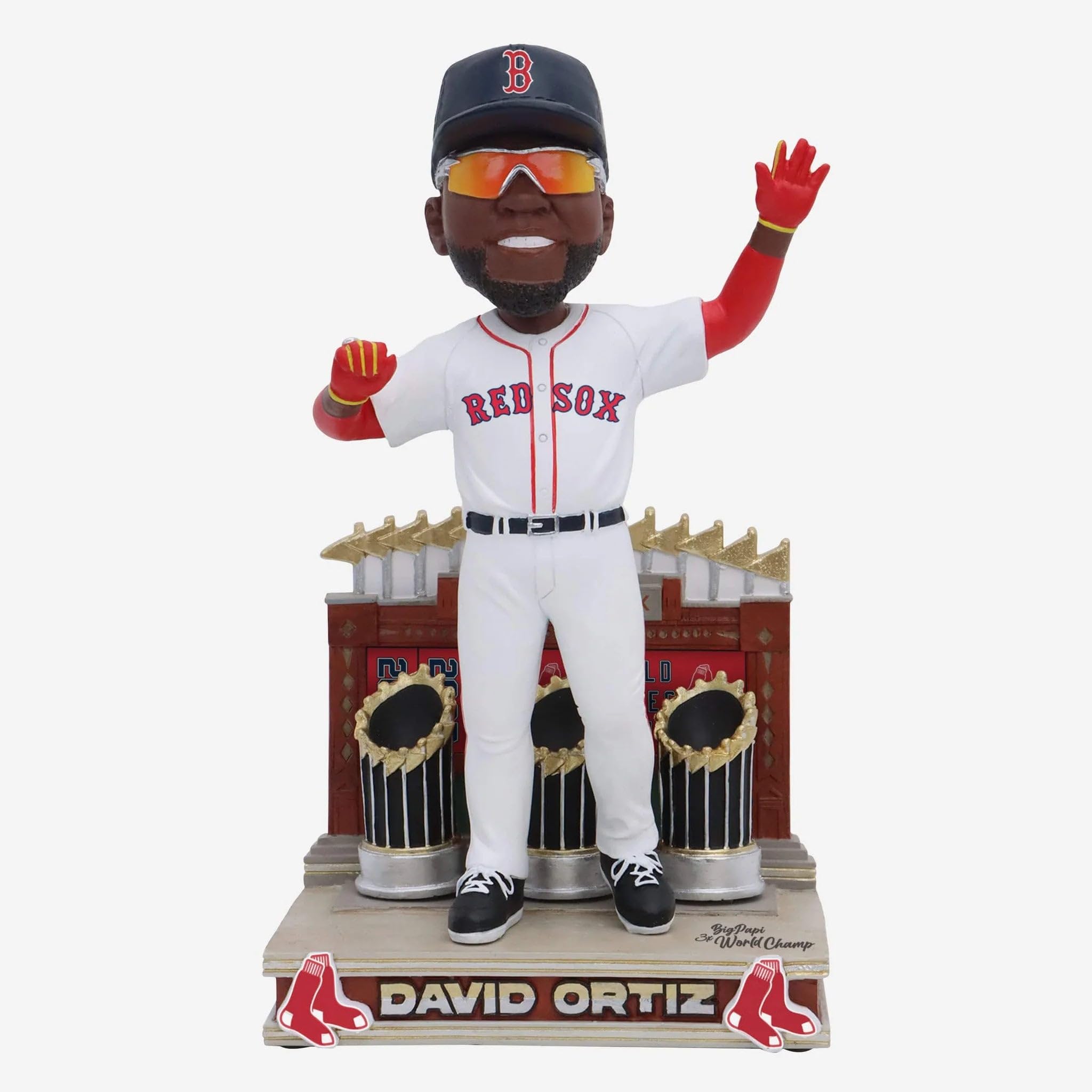 David Ortiz Boston Red Sox 3X World Series Champion Bobblehead MLB