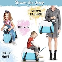 Amazon | SAIPOTOYS ひつじのショーン 乗用スーツケース キッズ 旅行用