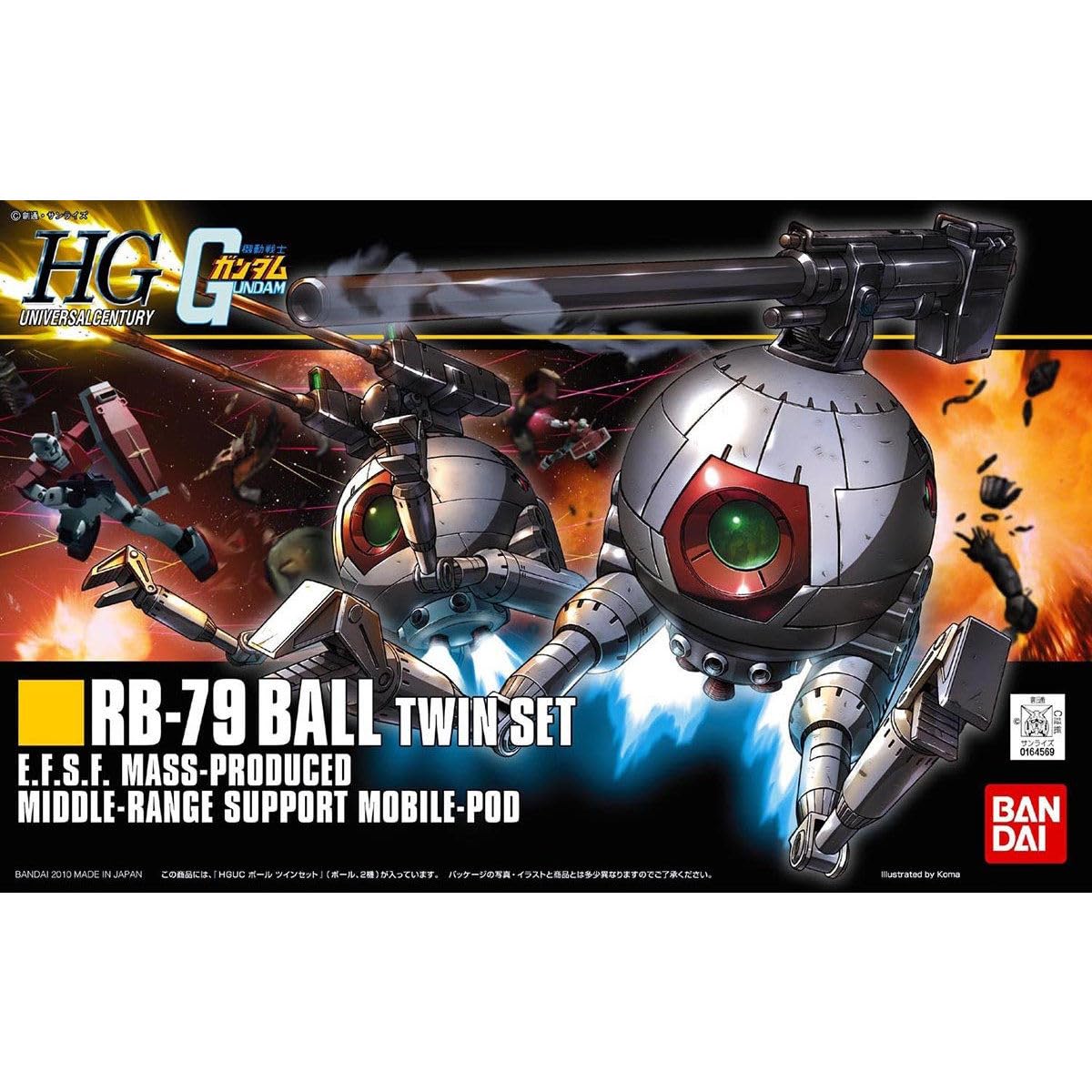 Amazon.com: HGUC 1/144 RB-79 Ball Twin Set Plastic Model : Arts