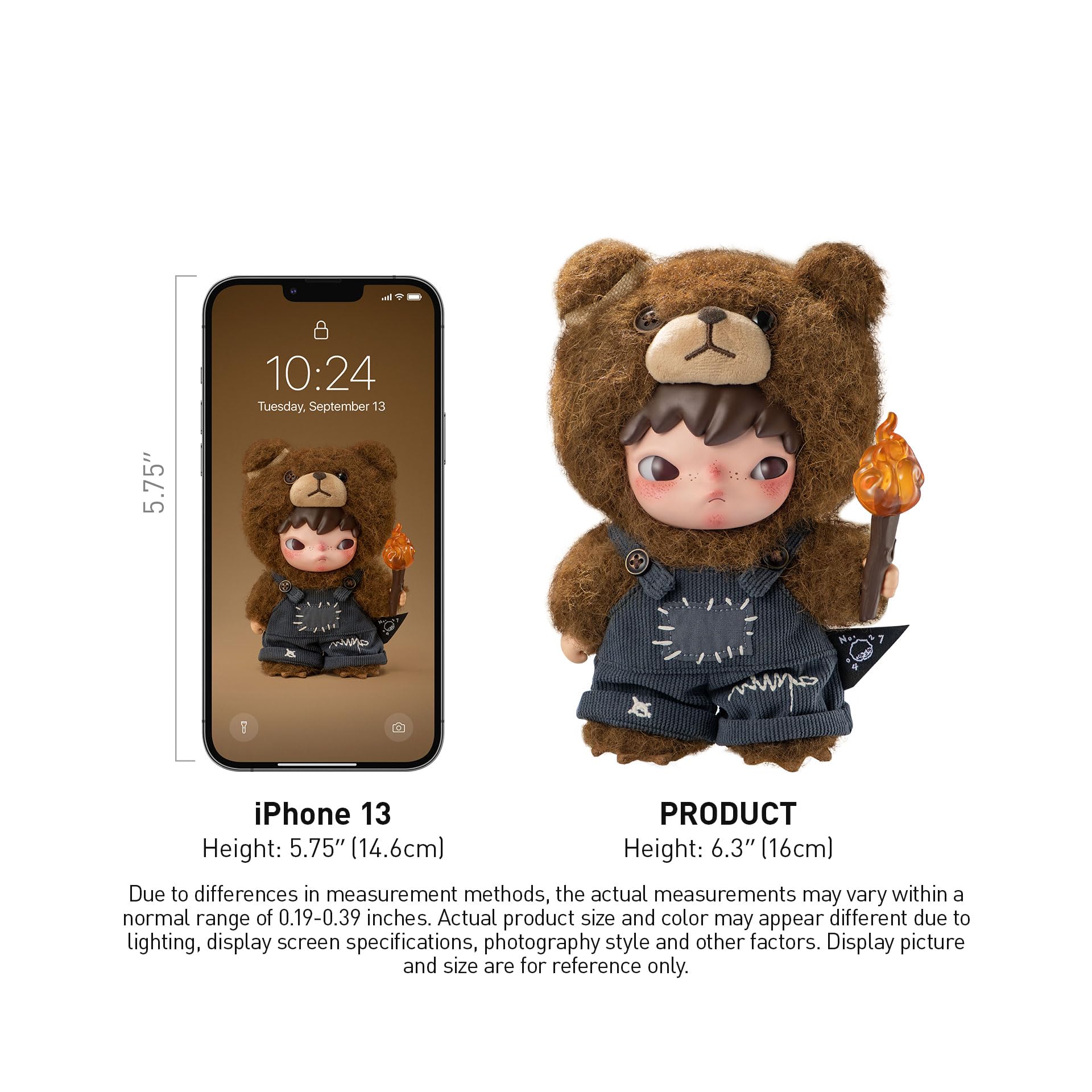 Amazon.com: POP MART Hirono Living Wild-Fight for Joy Plush Doll