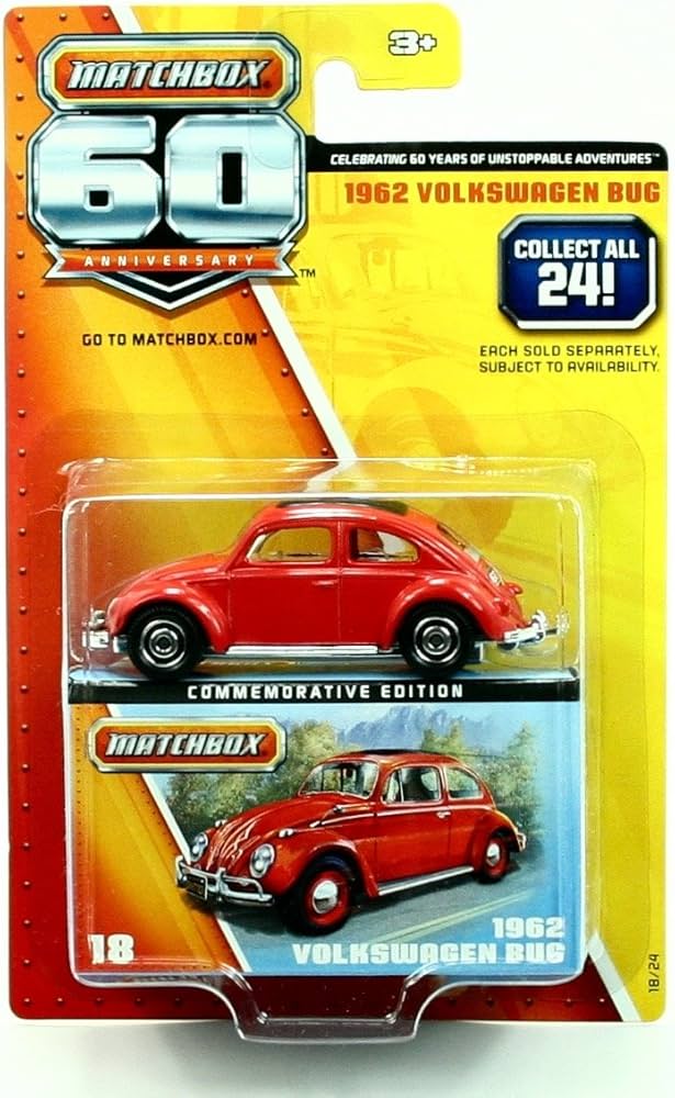 Amazon.com: Matchbox Commemorative Edition 1962 Volkswagen Bug