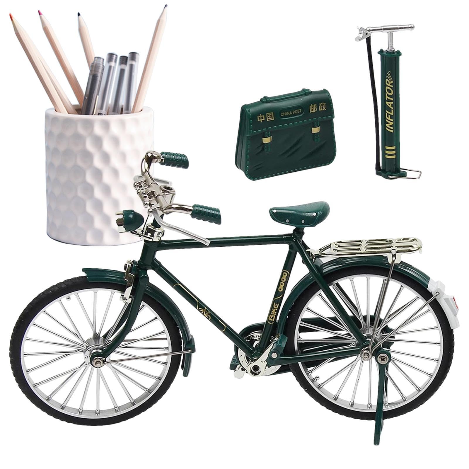 Amazon | ミニレトロスタイルクラシック自転車玩具、1/10スケールミニ