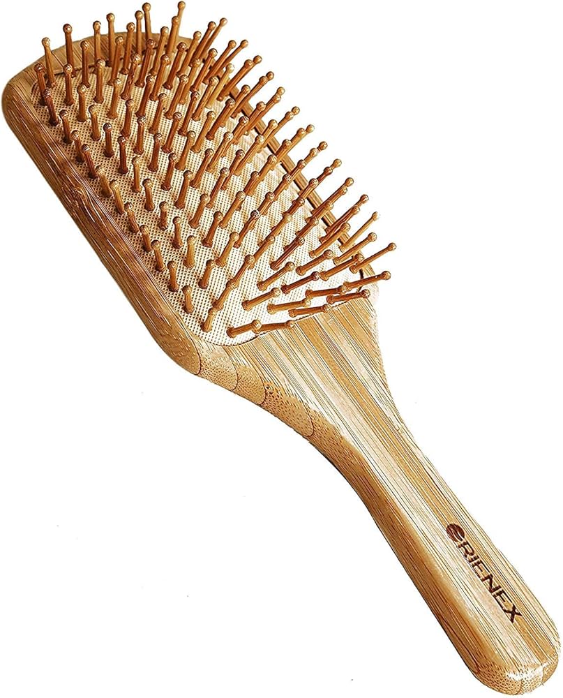 Amazon | ORIENEX ヘアブラシ 木製櫛 美髪ケア 頭皮＆肩＆顔マッサージ