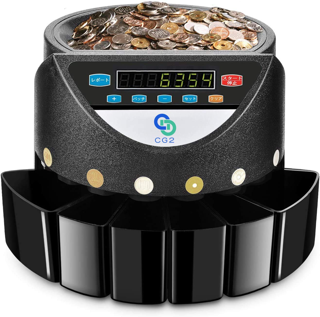 Amazon.co.jp: 硬貨機 コインソーター 硬貨カウンター 硬貨計数機