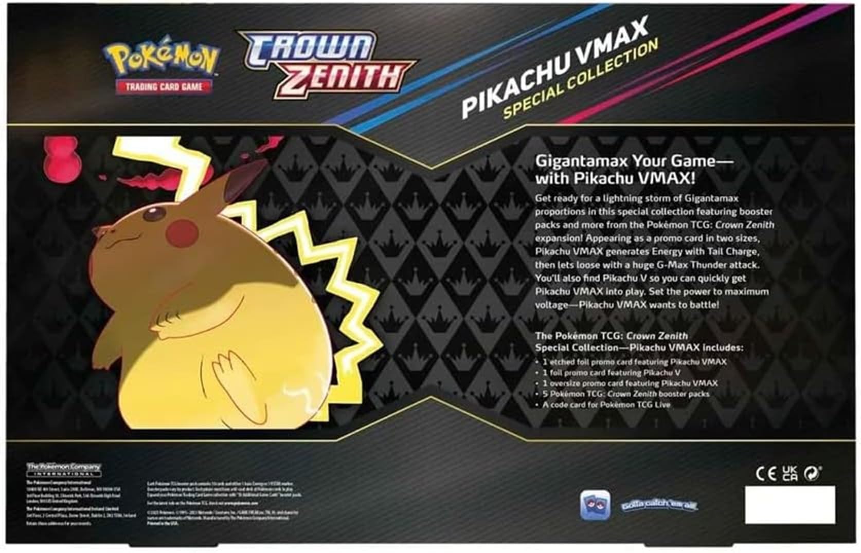 Amazon.com: Pokemon TCG: Crown Zenith Special Collection - Pikachu