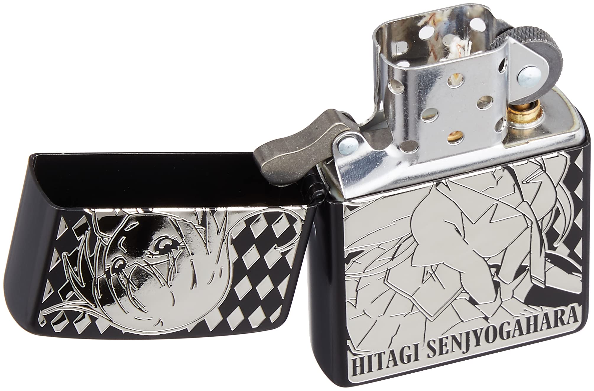 Amazon.co.jp: 物語シリーズ B柄 戦場ヶ原ひたぎ Zippo : ファッション