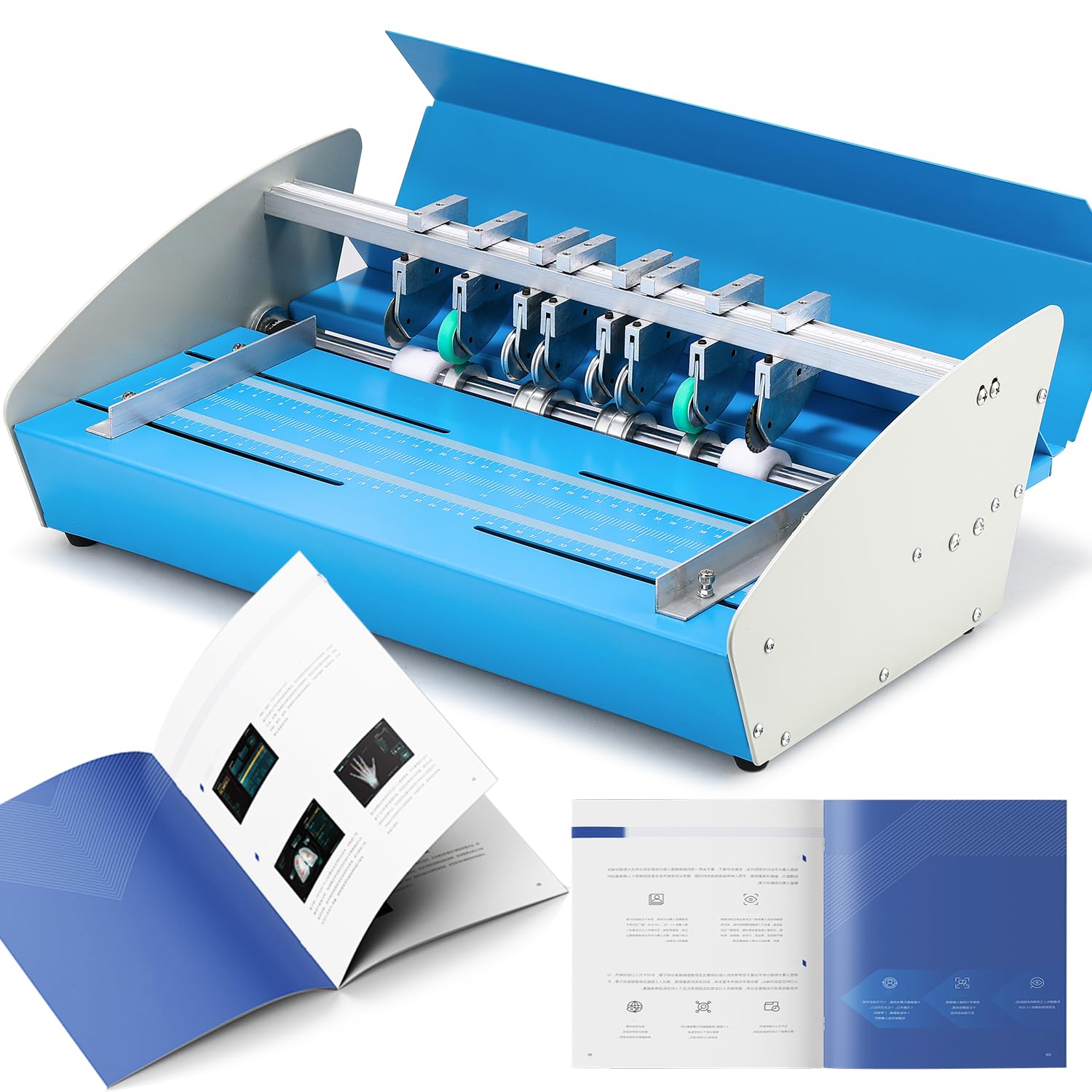 Amazon | NEWTRY 自動紙折り機 紙折り マーキングプレス機 1台3役 紙