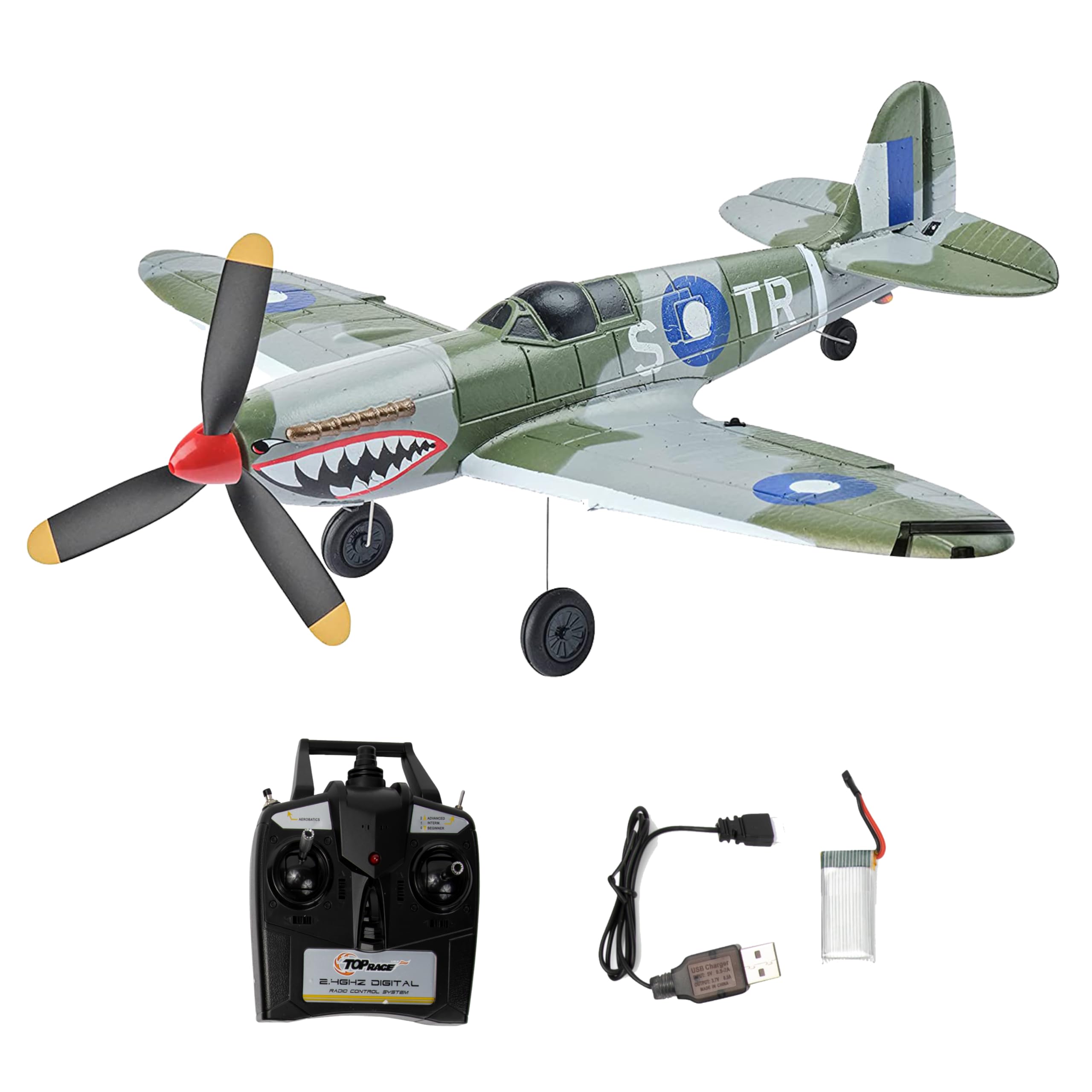 Amazon | Top Race 4チャンネル リモートコントロール 飛行機