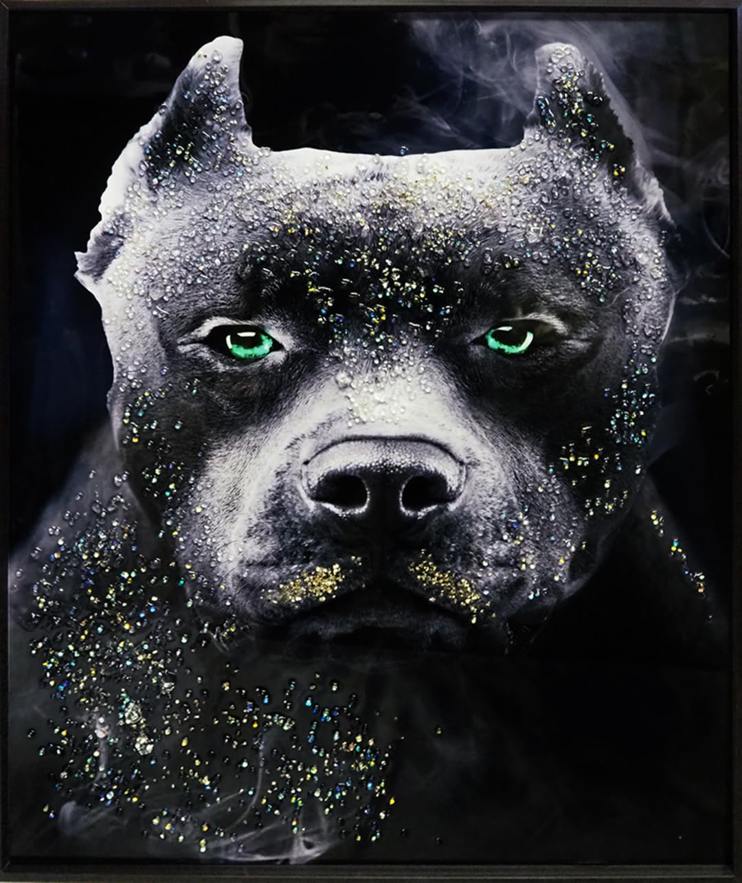 Amazon.co.jp: クリスタルアート ピットブル ブルドッグ 犬 いぬ 水晶