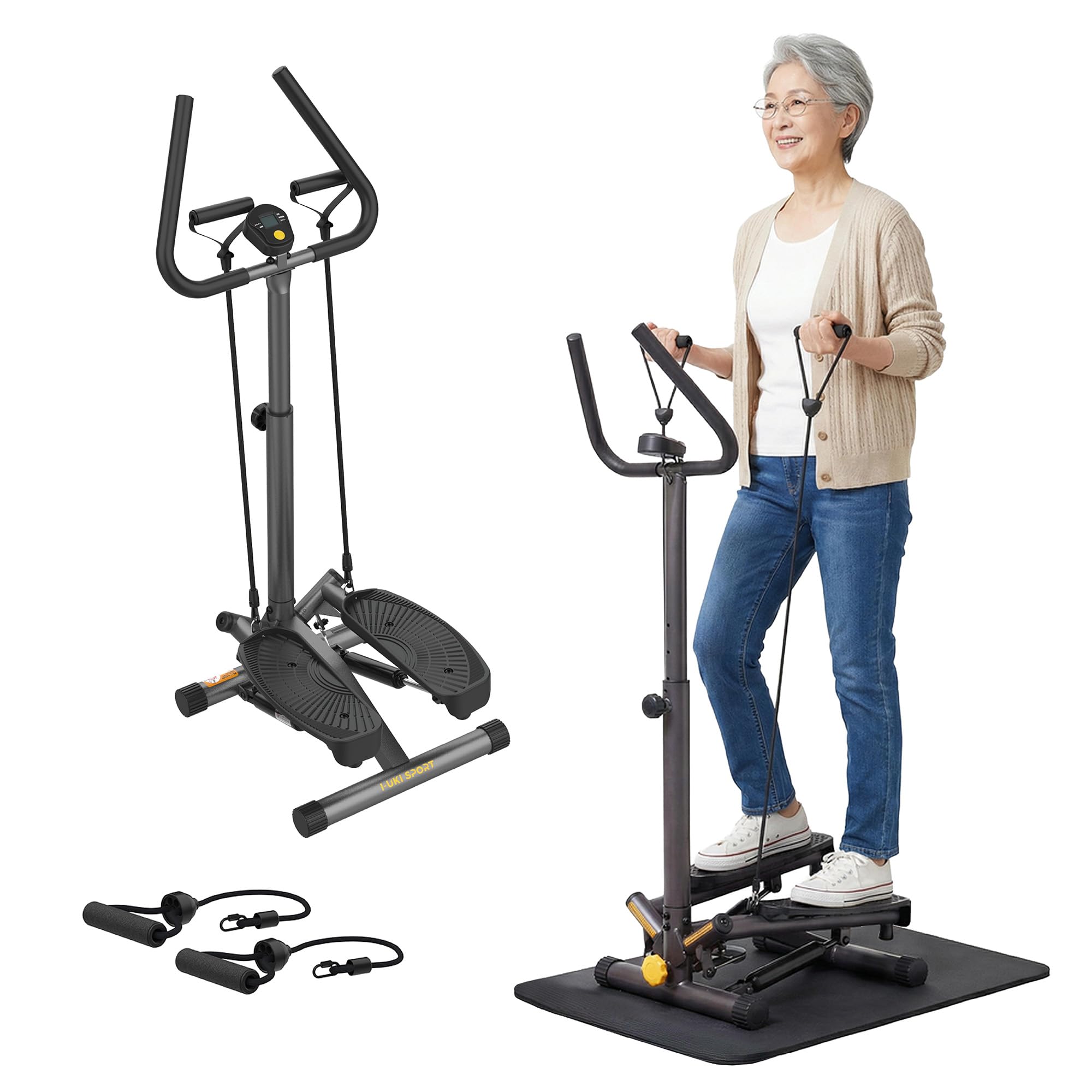 Amazon | I-uki Sport 健康ステッパー ツイストステッパー 静音 負荷