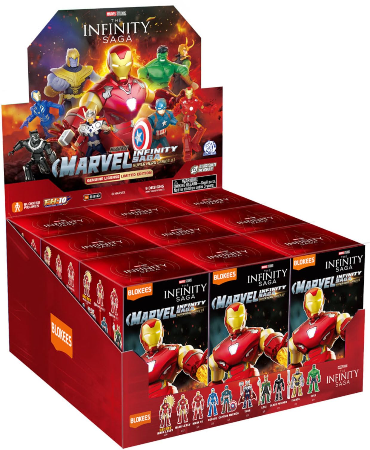Amazon.co.jp: BLOKEES 童友社 MARVEL INFINITY SAGA Series01 9個入