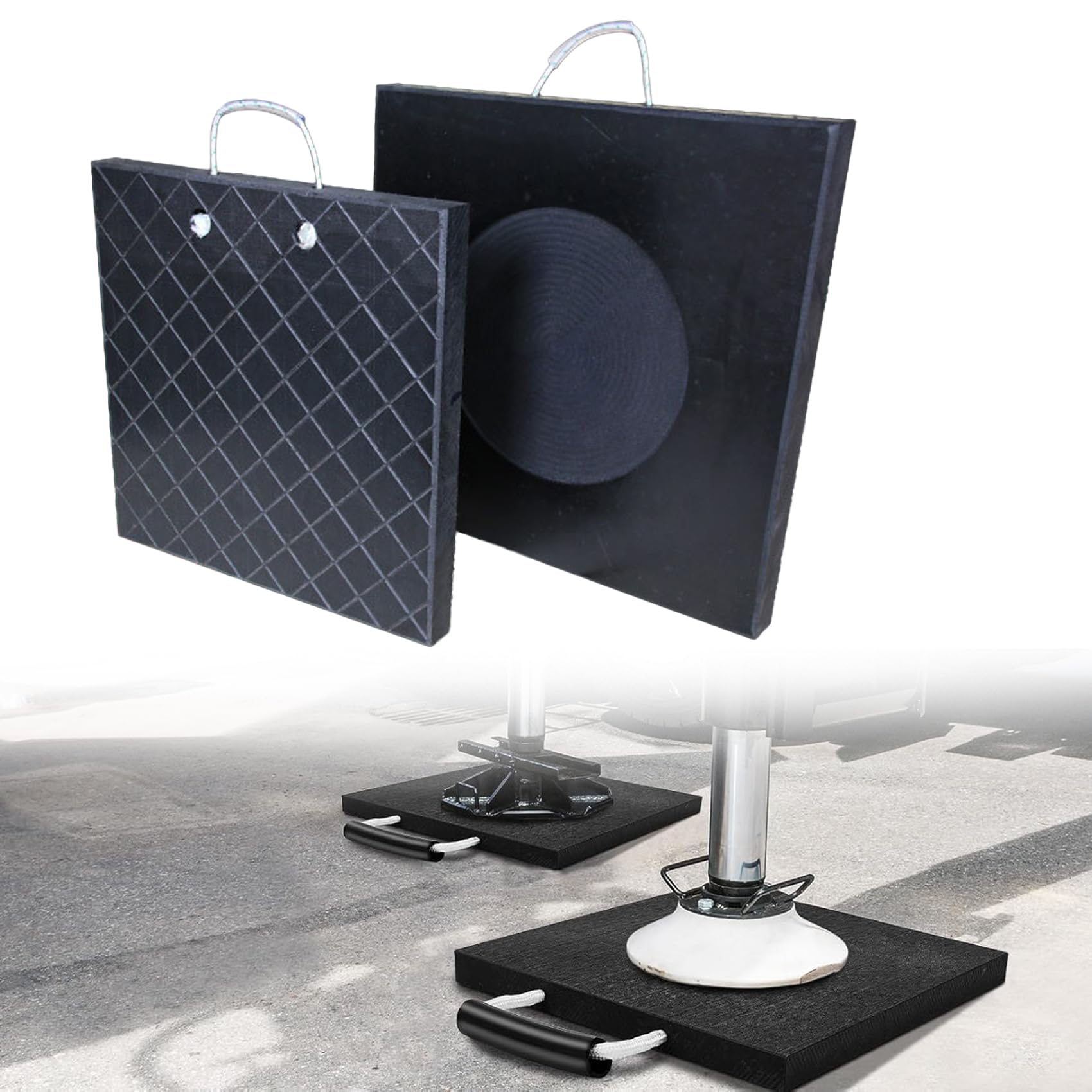 Amazon.co.jp: アウトリガー 敷板 ジャッキベース パッド ゴム