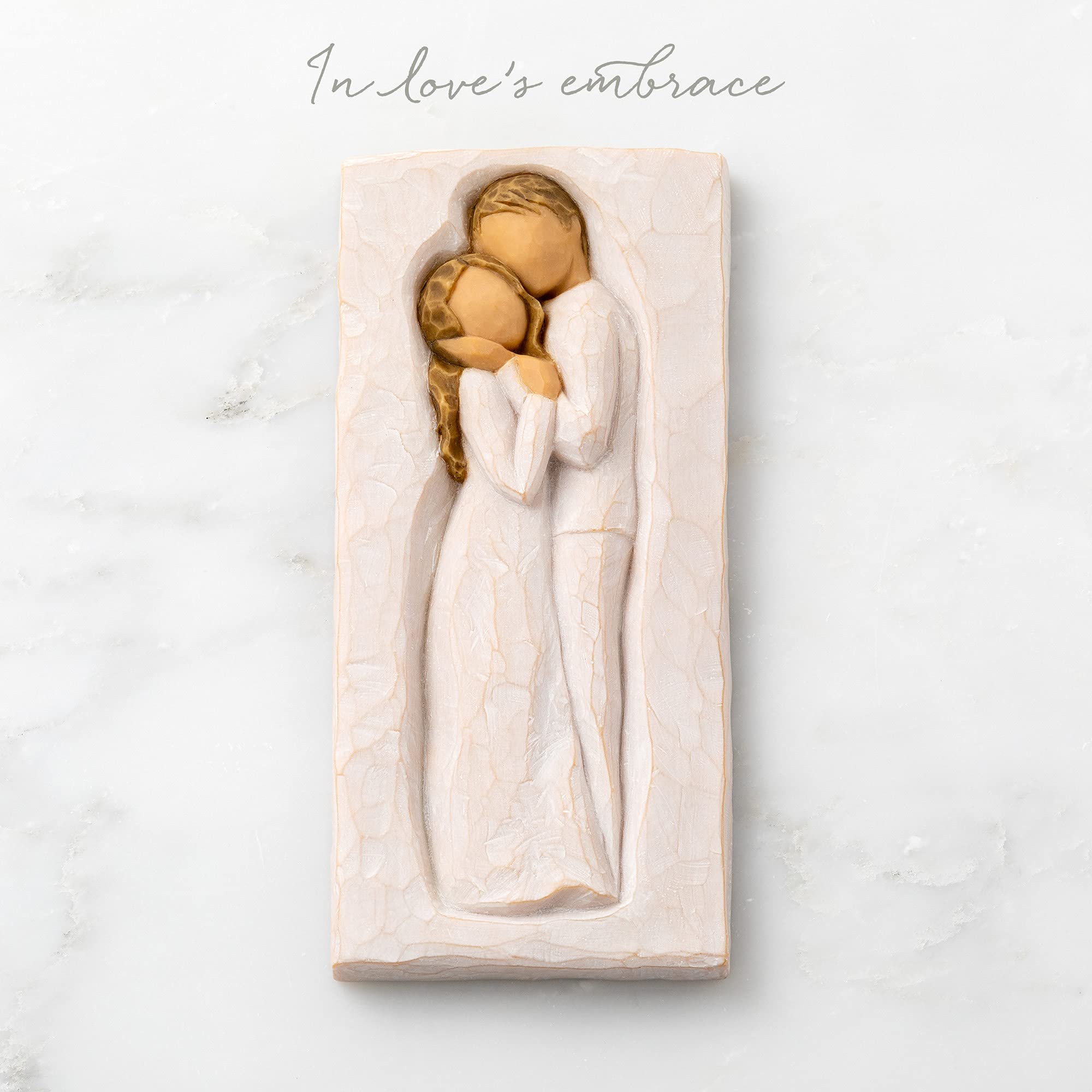 Amazon.com: Willow Tree Embrace Plaque, Sculpted Hand-Painted bas