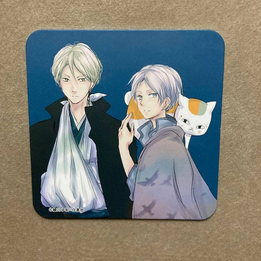 Amazon.co.jp: 夏目友人帳 夏目友人帳カフェ コースター 夏目貴志 依島