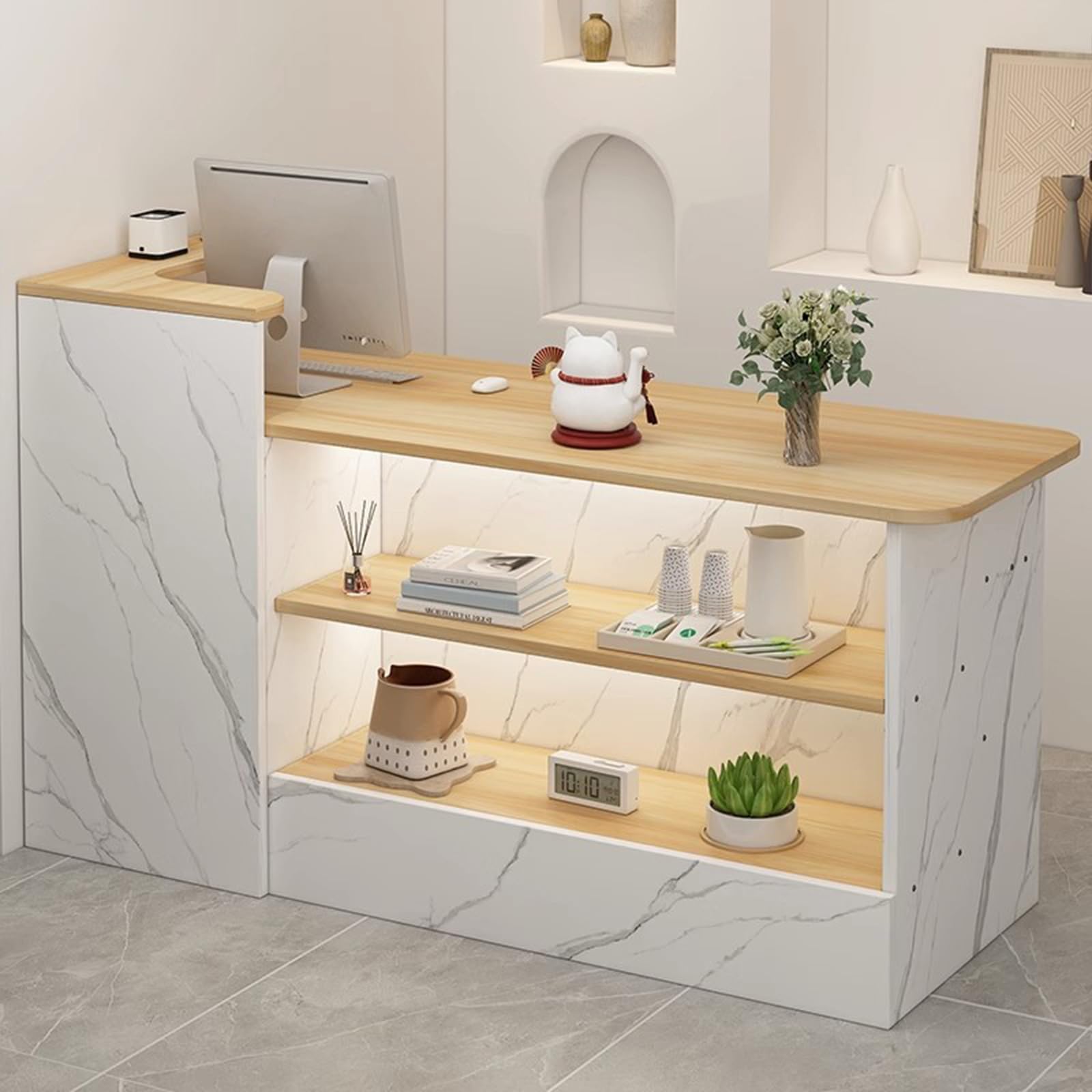 Amazon.co.jp: 受付カウンター レジカウンター レジカウンター 受付