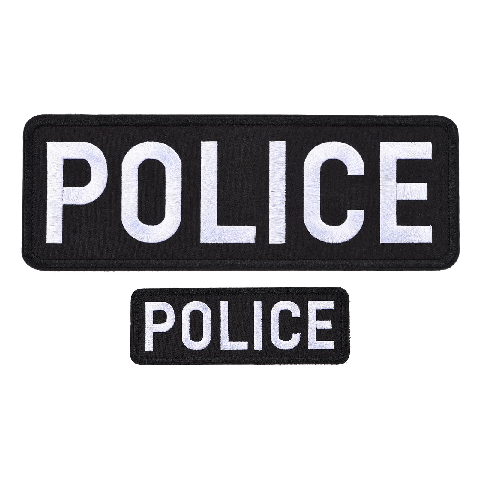 Amazon.co.jp: uxcell 警察パッチ 面ファスナー付き 警察刺繍パッチ