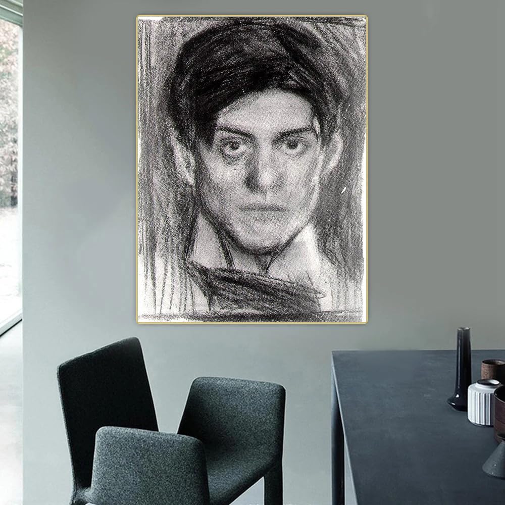 Amazon.co.jp: パブロ・ピカソの自画像ポスター抽象的な壁のアート