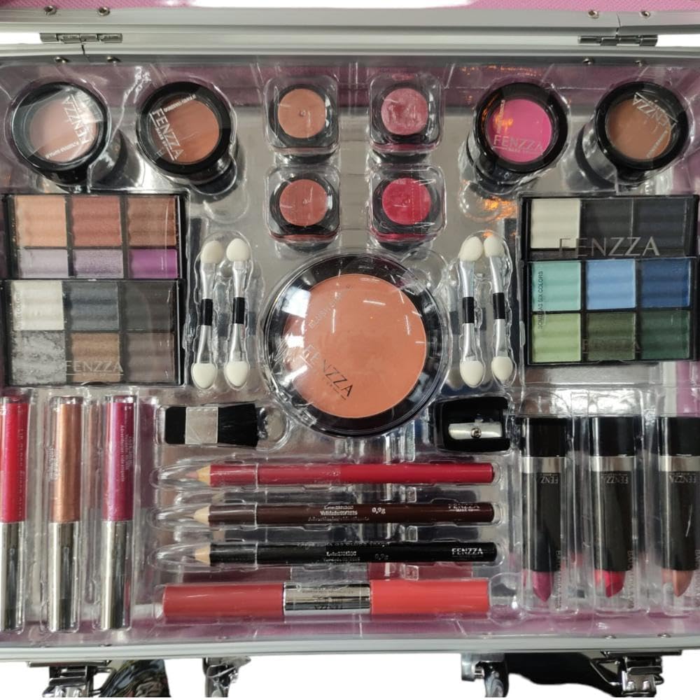 Maleta de Maquiagem Fenzza Muse PP 29 Itens - Kit Completo para