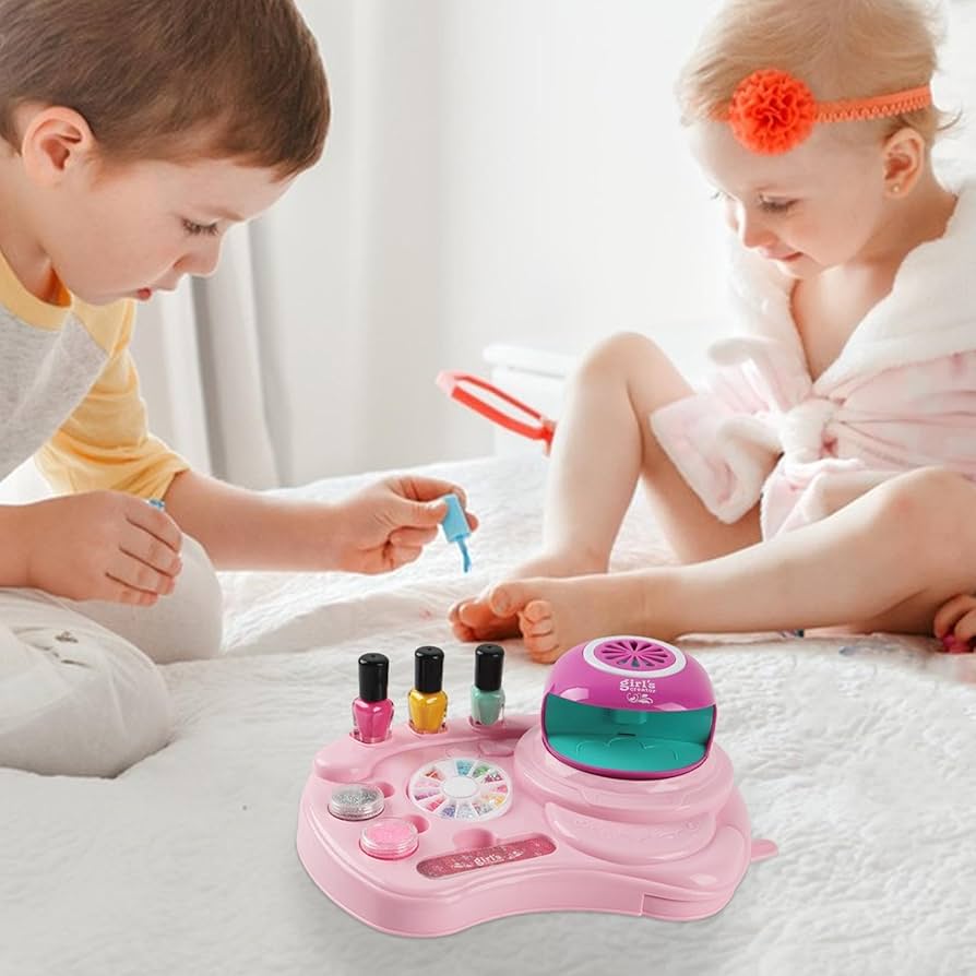 Amazon | キッズネイルポリッシュセット | ネイルドライヤー付き