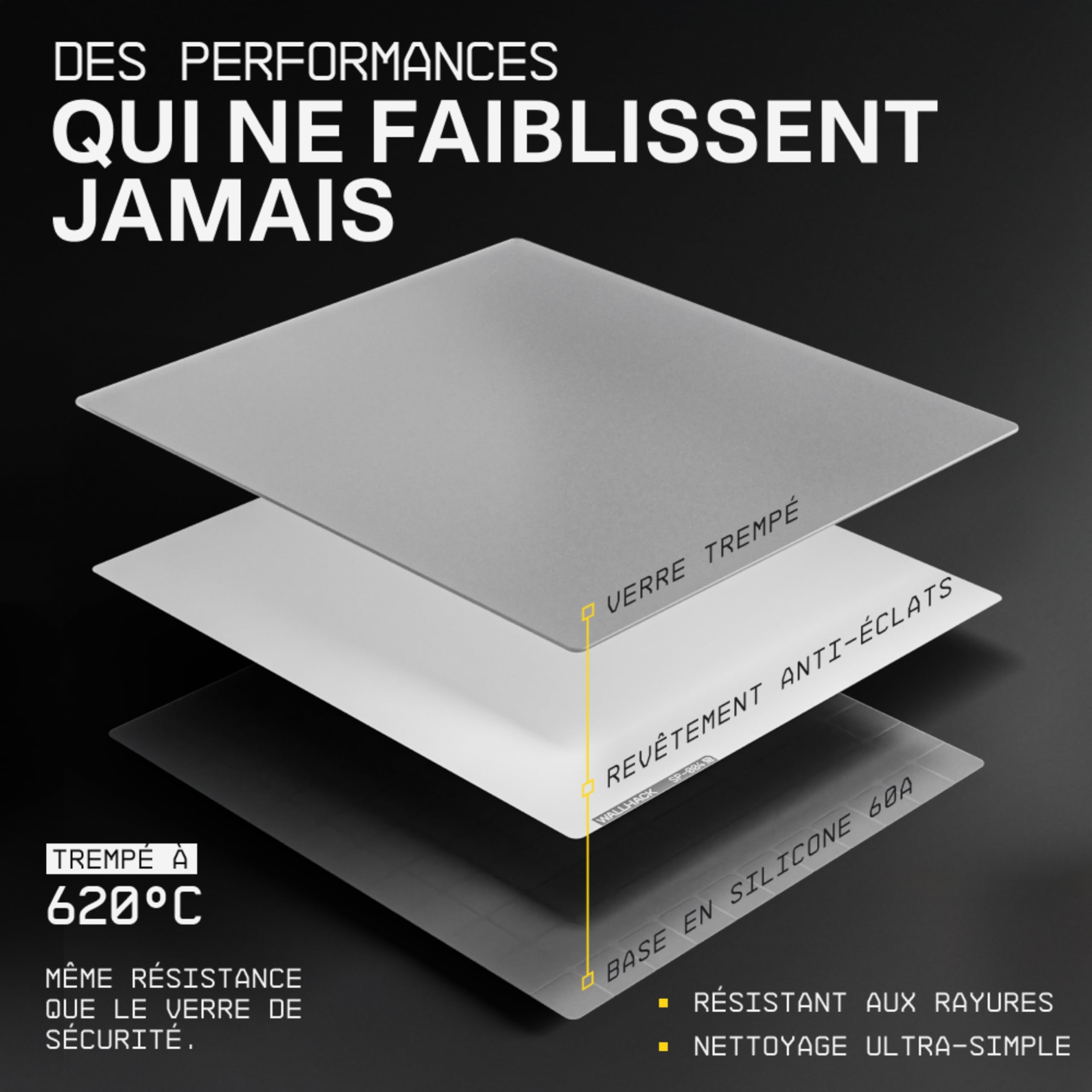 Wallhack SP-004 Glass Gaming Mouse Pad - Pro-Esport Mouse Pad with