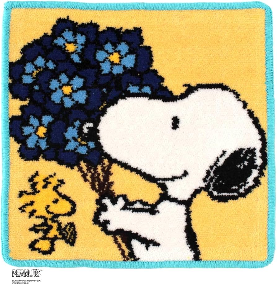 Amazon.co.jp: スヌーピー シェニール織 タオルハンカチ 0001