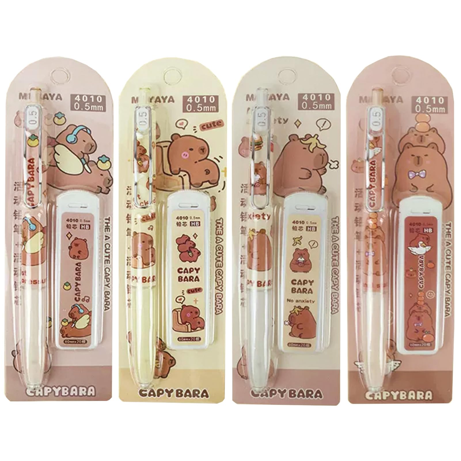 Amazon.co.jp: MOZXIRZ シャープペンシル 4本 リフィル付き 0.5mm