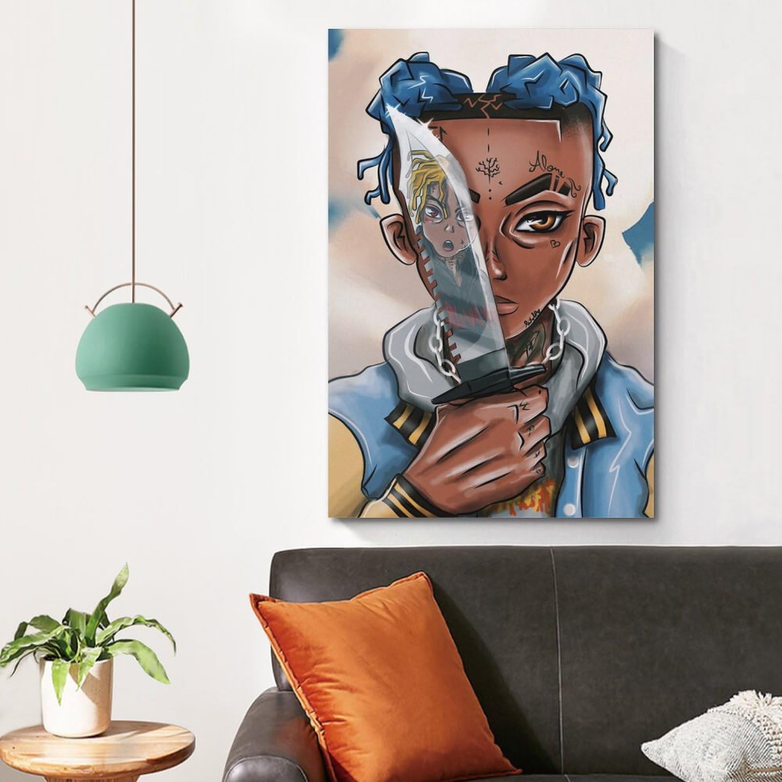 Amazon.co.jp: XXXTENTACION Cartoon Character Poster ポスター装飾