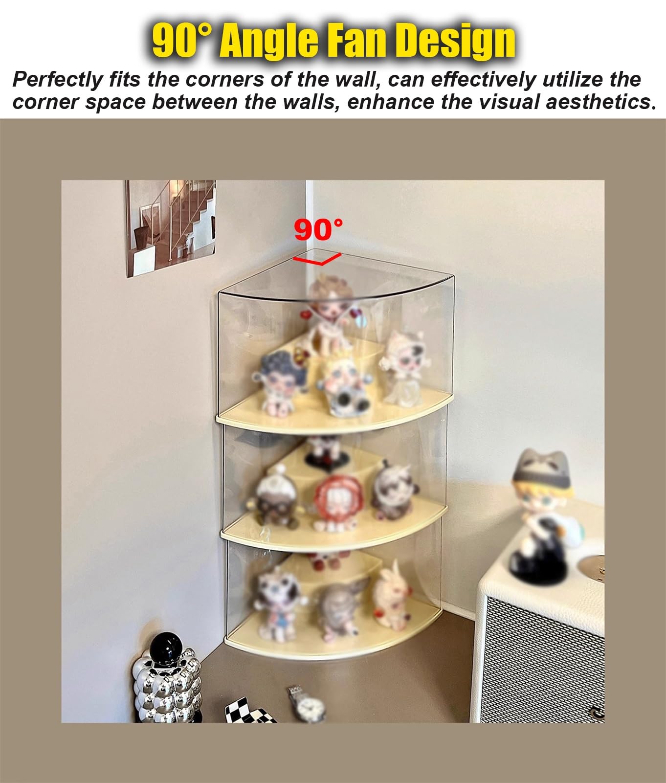 Amazon.co.jp: アクリルボックス 2段コーナーアクリルフィギュア